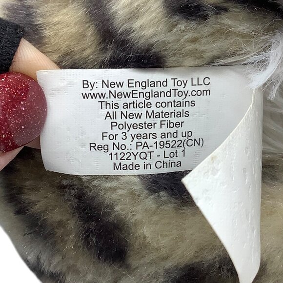 New England Toy Plush Leopard Stuffed Animal 17” Cuddly - Picture 4 of 8